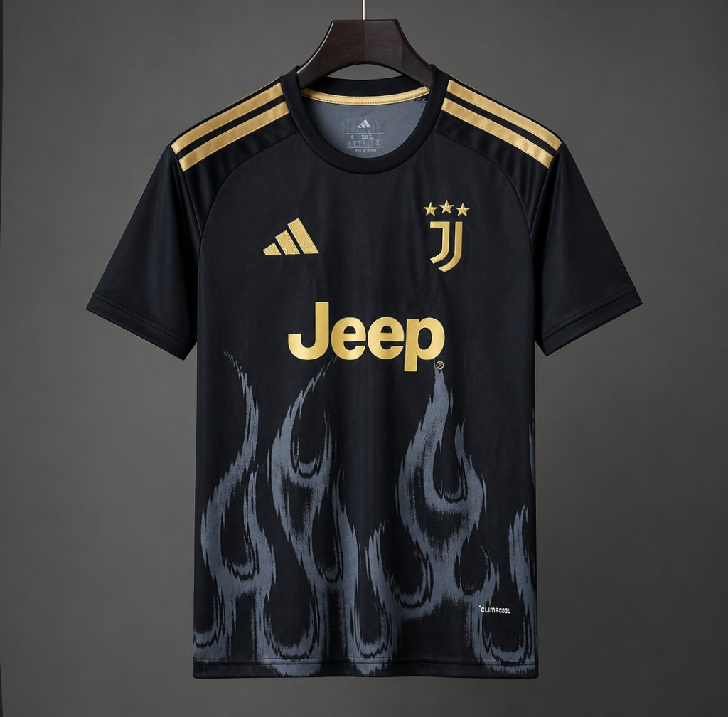 26/27 Juventus Third Black Jersey