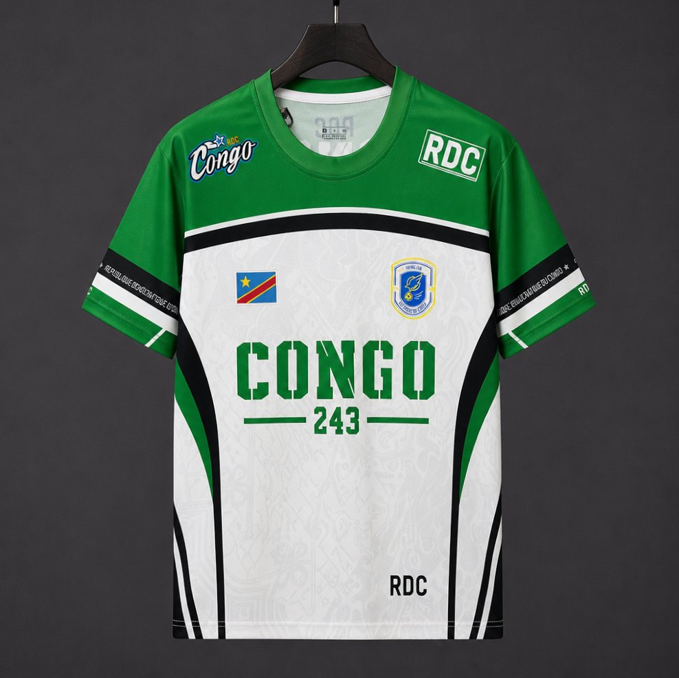 2026 DR Congo White with Green "CONGO 243" Special Edition Jersey