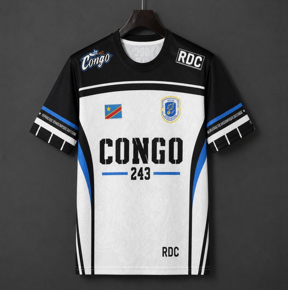 2026 DR Congo White with Black "CONGO 243" Special Edition Jersey