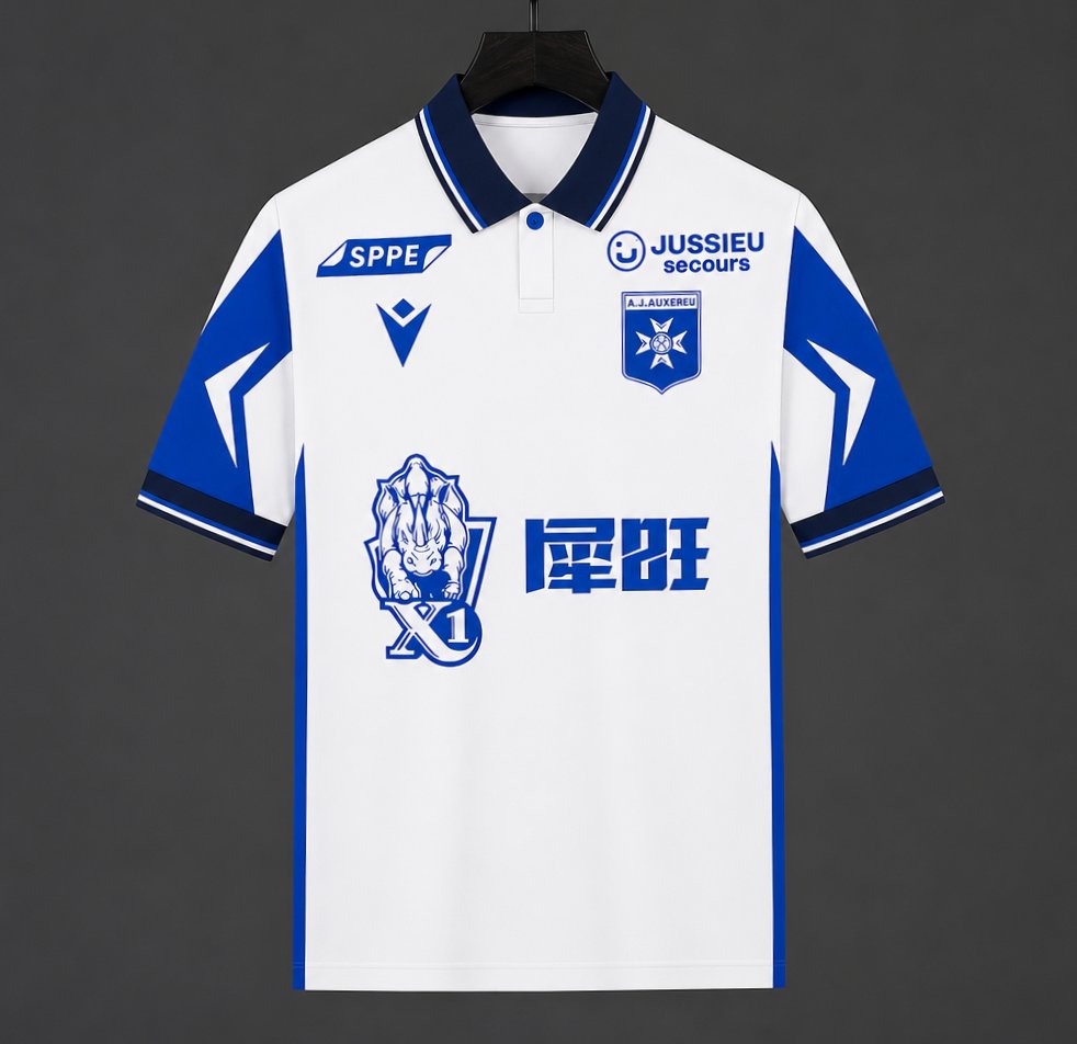 26/27 AJ Auxerre Home White Jersey