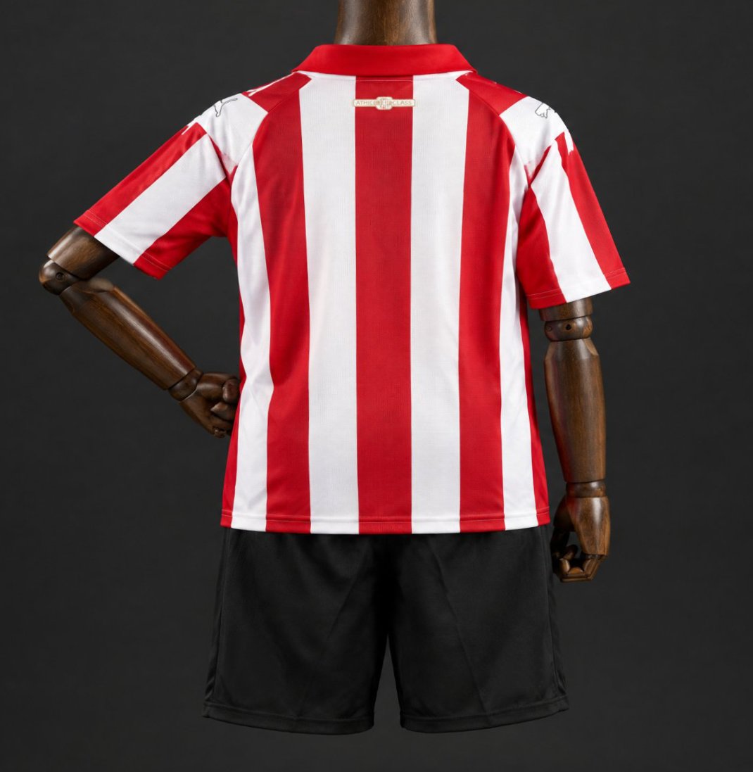 26/27 Kids PSV Eindhoven Coen Dillen  Red Stripes Jersey