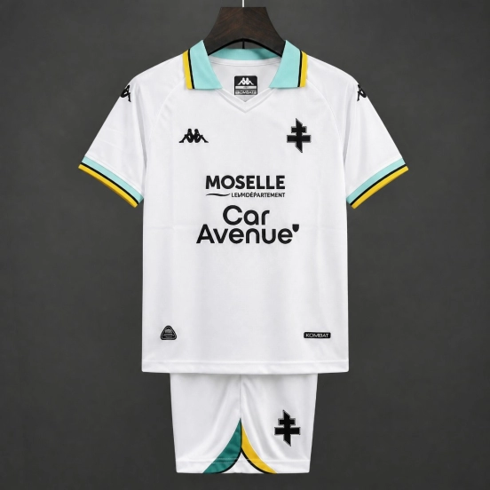 26/27 Kids Metz Away White Jersey