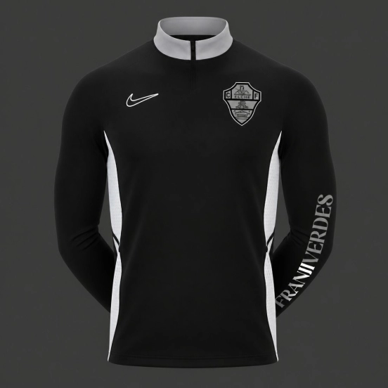 Player Version 26/27 Elche Black  Long Sleeve Half-Zip Jersey